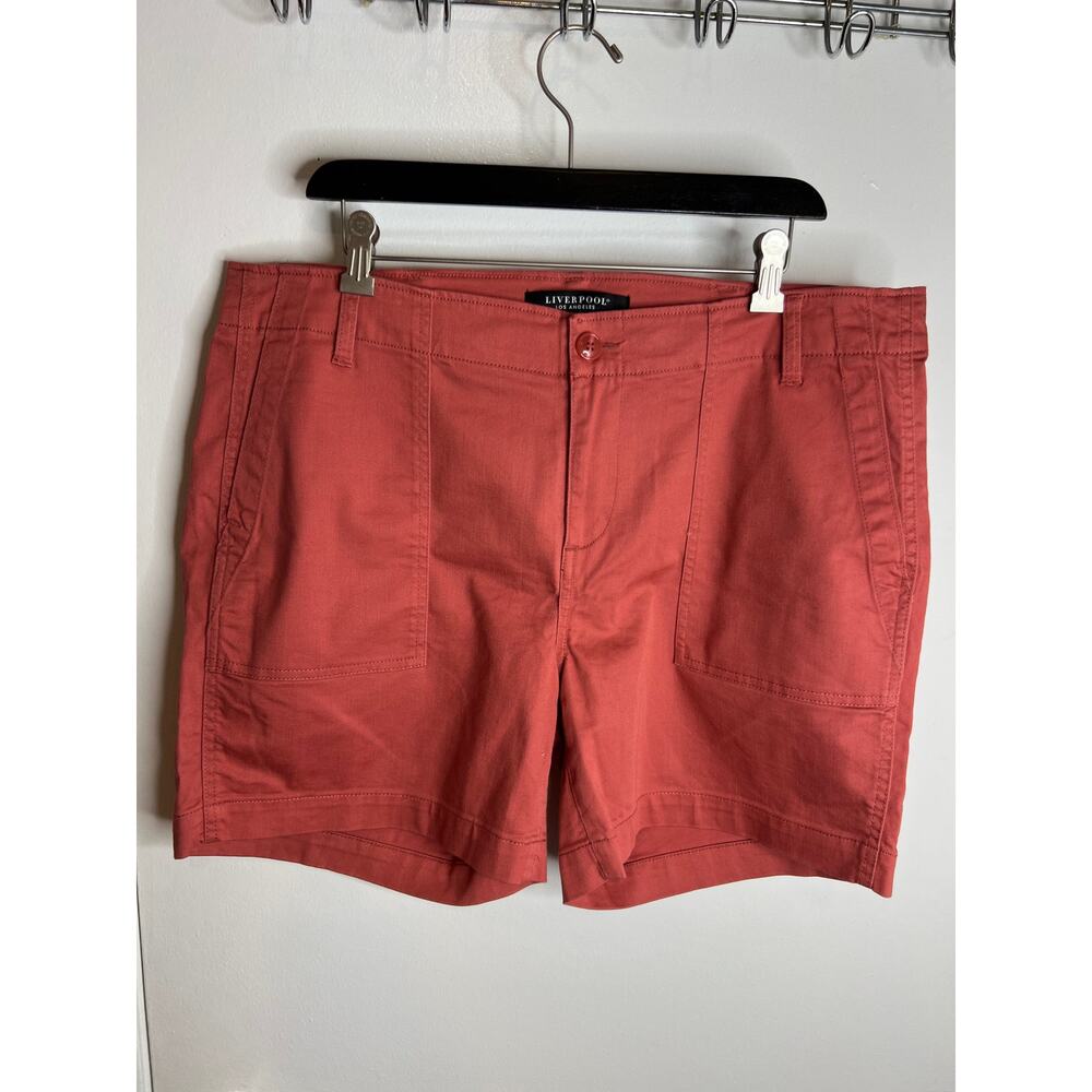 Liverpool Los Angeles Women's Donnie Utility Eco Shorts Dusty Cedar NEW Size 14W